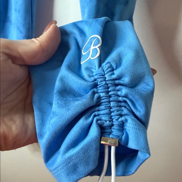 Bombshell Sportswear Sky Blue Marble Leggings XS/S - Picture 3 of 4